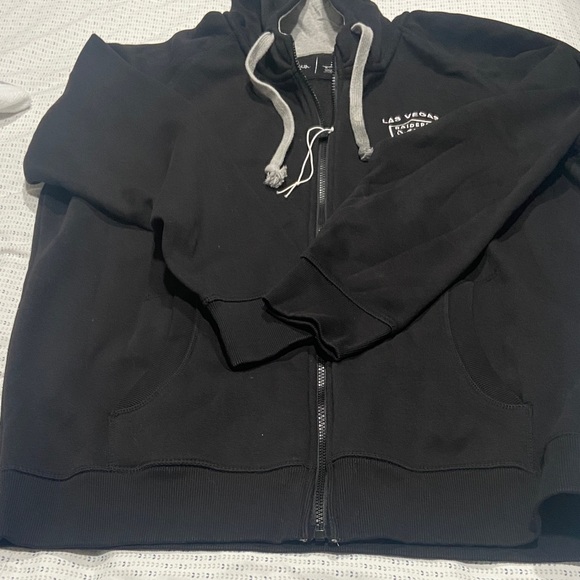 Antigua Other - Antigua Black Hoodie with Gray Drawstrings
